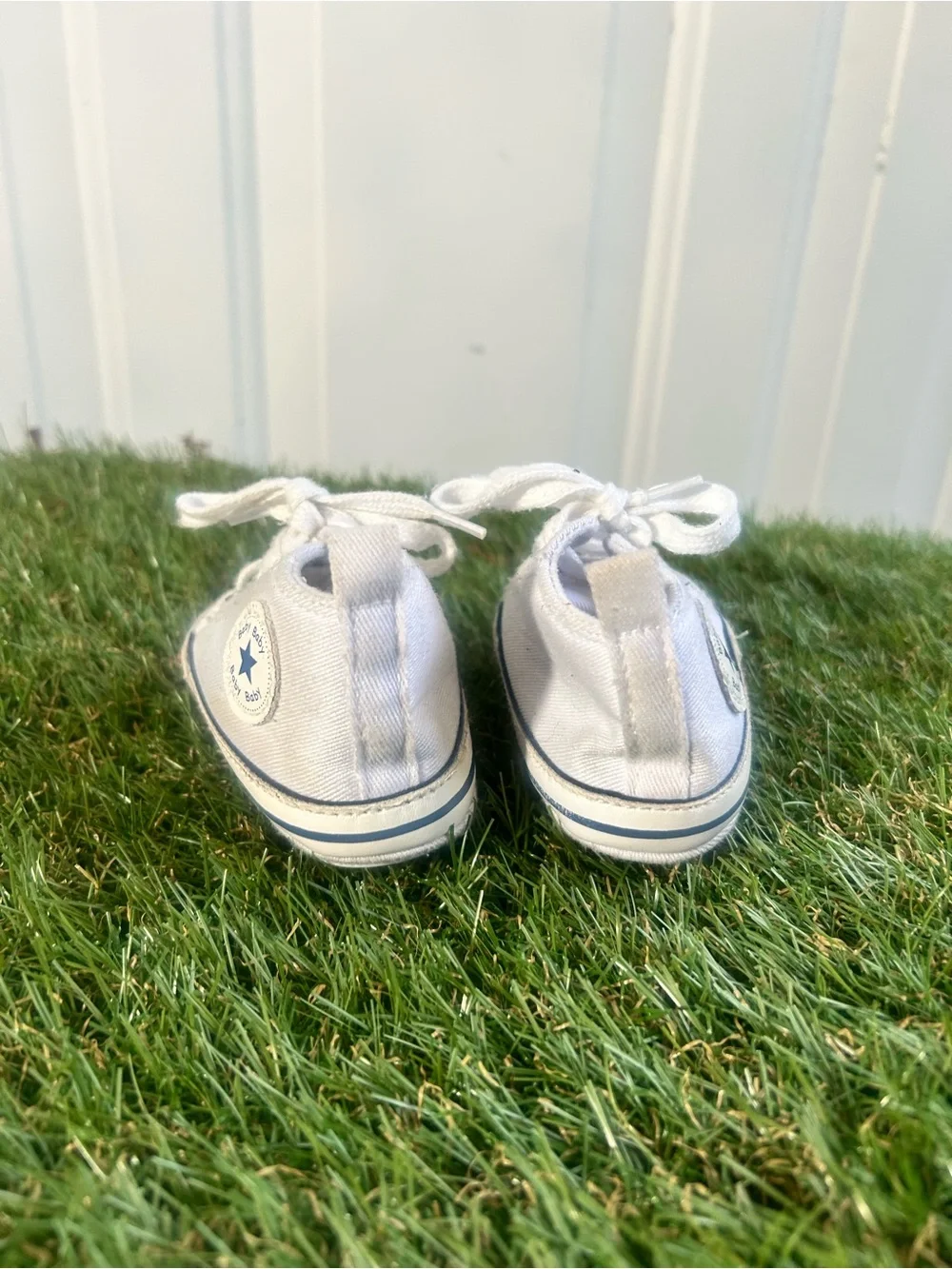 Converse ,Infant Baby ,Size 1, light gray Canvas Denim Sneaker Shoes